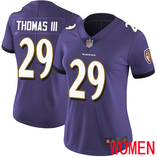 Baltimore Ravens Limited Purple Women Earl Thomas III Home Jersey NFL Football #29 Vapor Untouchable->baltimore ravens->NFL Jersey